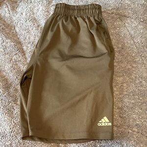 Adidas Olive Green Performance Shorts